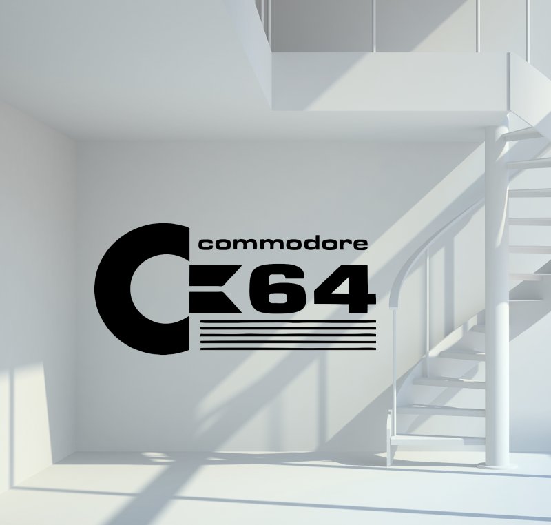 Commodore C64 Wandtattoo